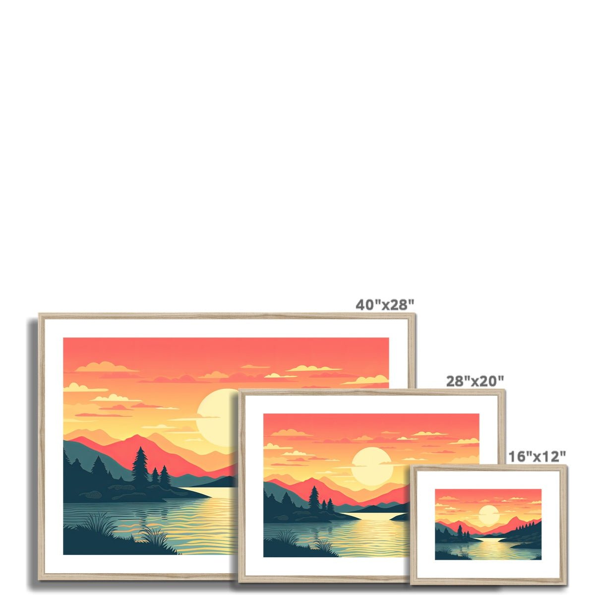 Sunset Dreams Framed & Mounted Print - Pixel Gallery