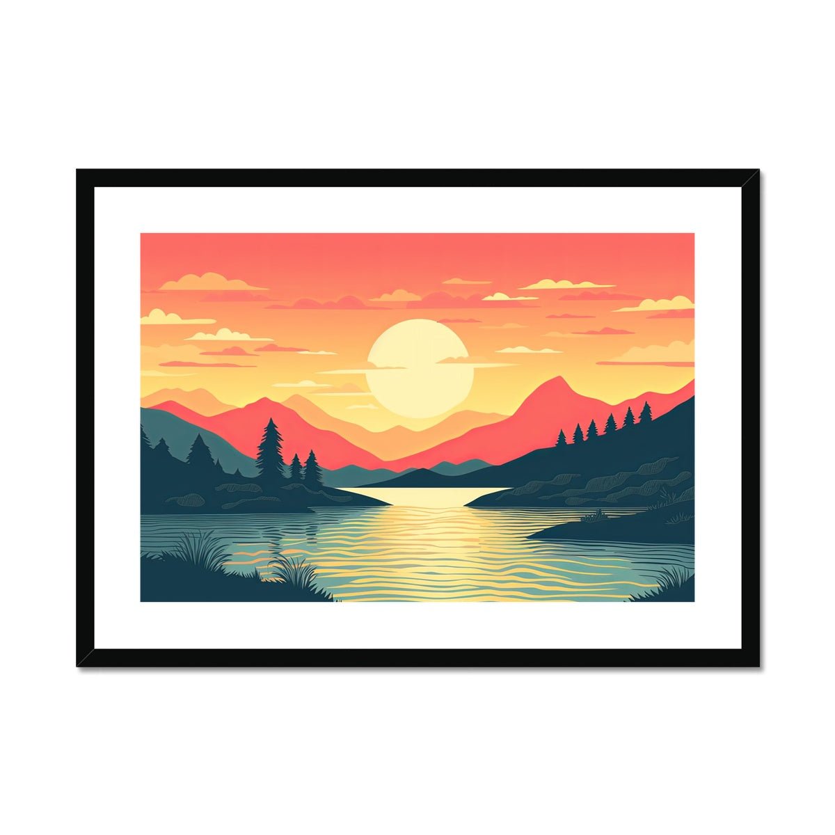 Sunset Dreams Framed & Mounted Print - Pixel Gallery