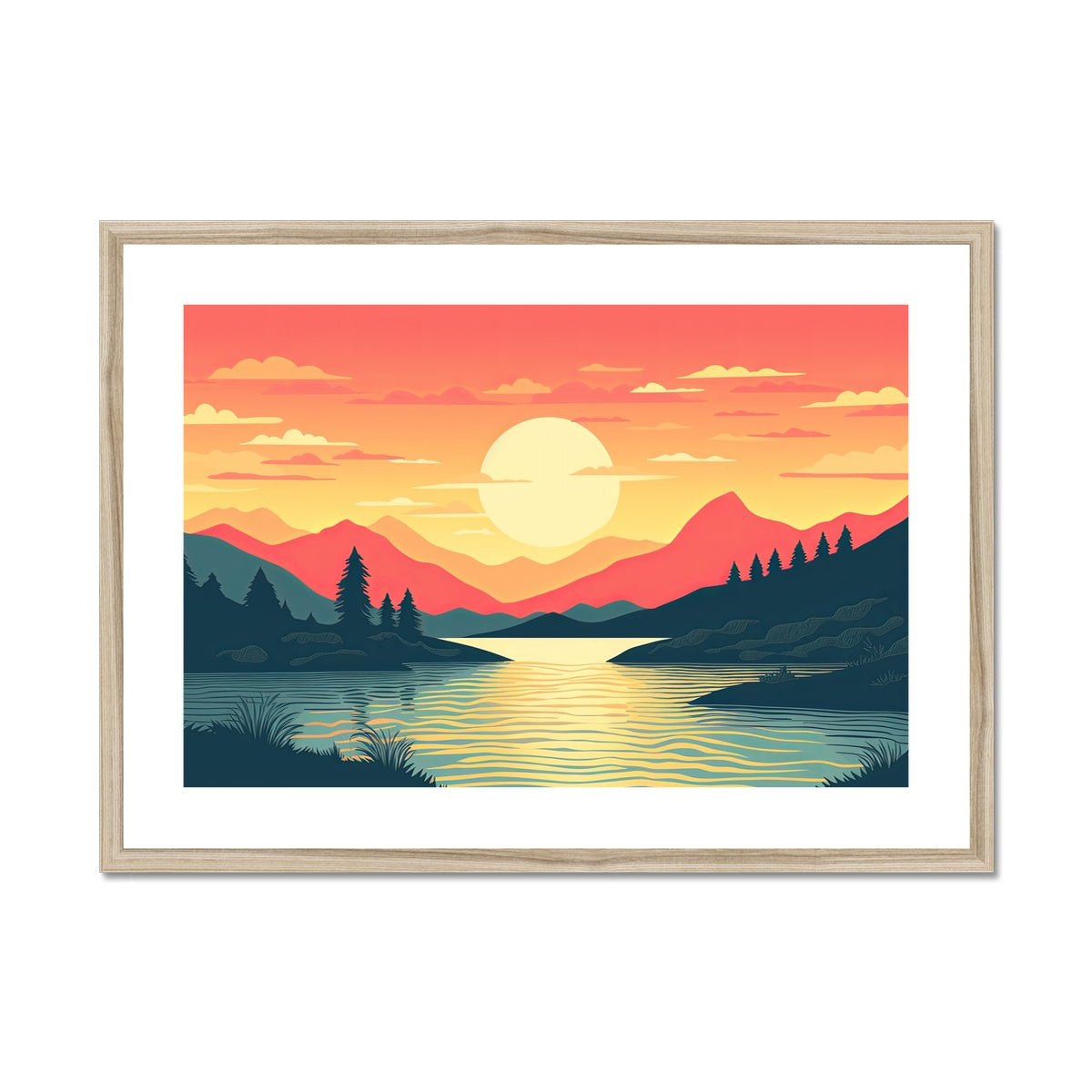 Sunset Dreams Framed & Mounted Print - Pixel Gallery