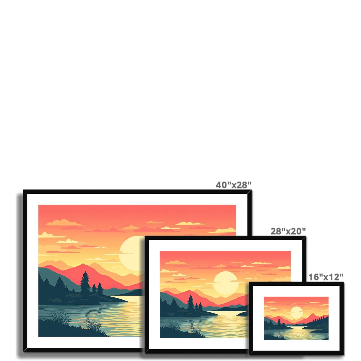 Sunset Dreams Framed & Mounted Print - Pixel Gallery