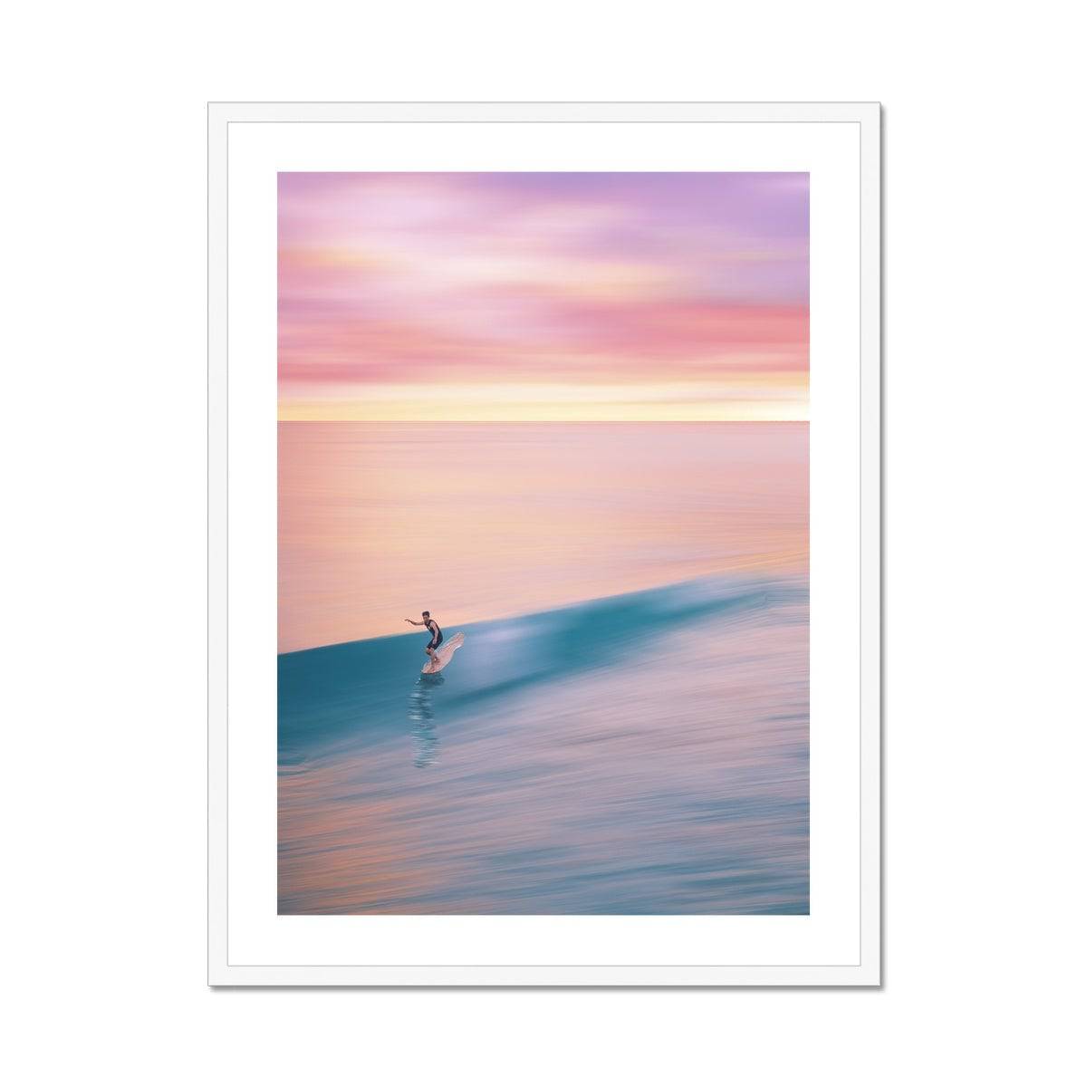 Surfing the Rainbow Framed & Mounted Print - Pixel Gallery