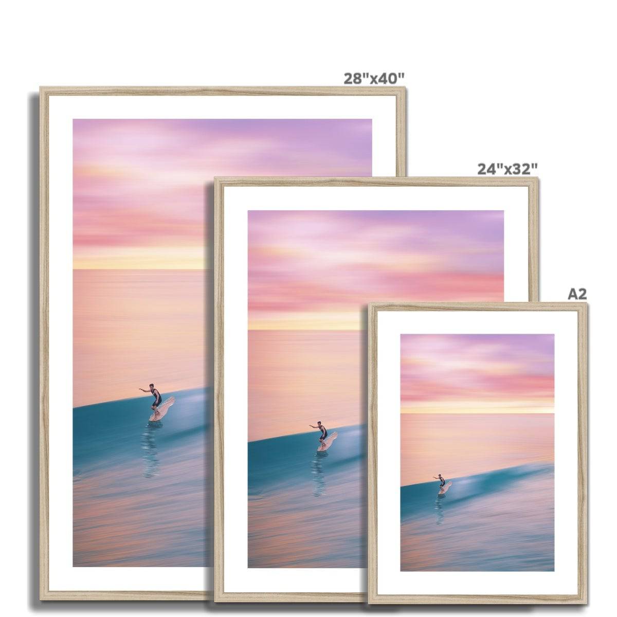 Surfing the Rainbow Framed & Mounted Print - Pixel Gallery