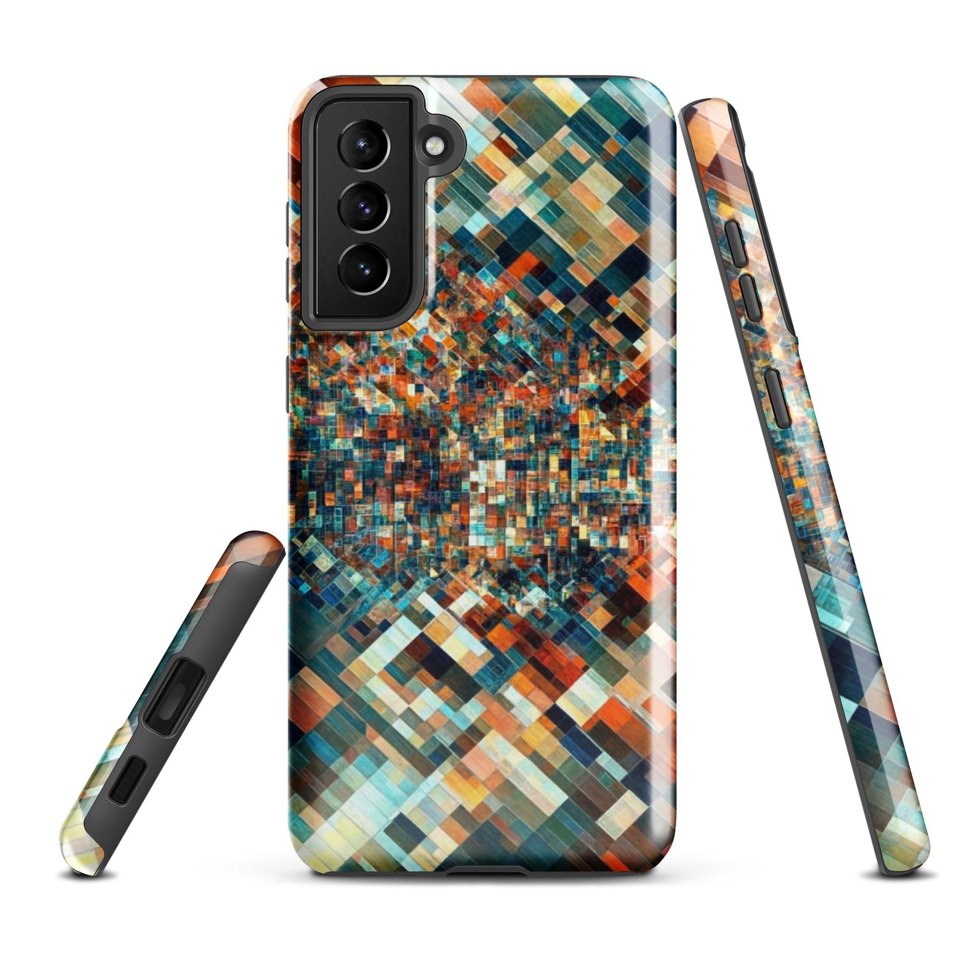 Techno Mosaic - Tough Phone Case for Samsung - Pixel Gallery