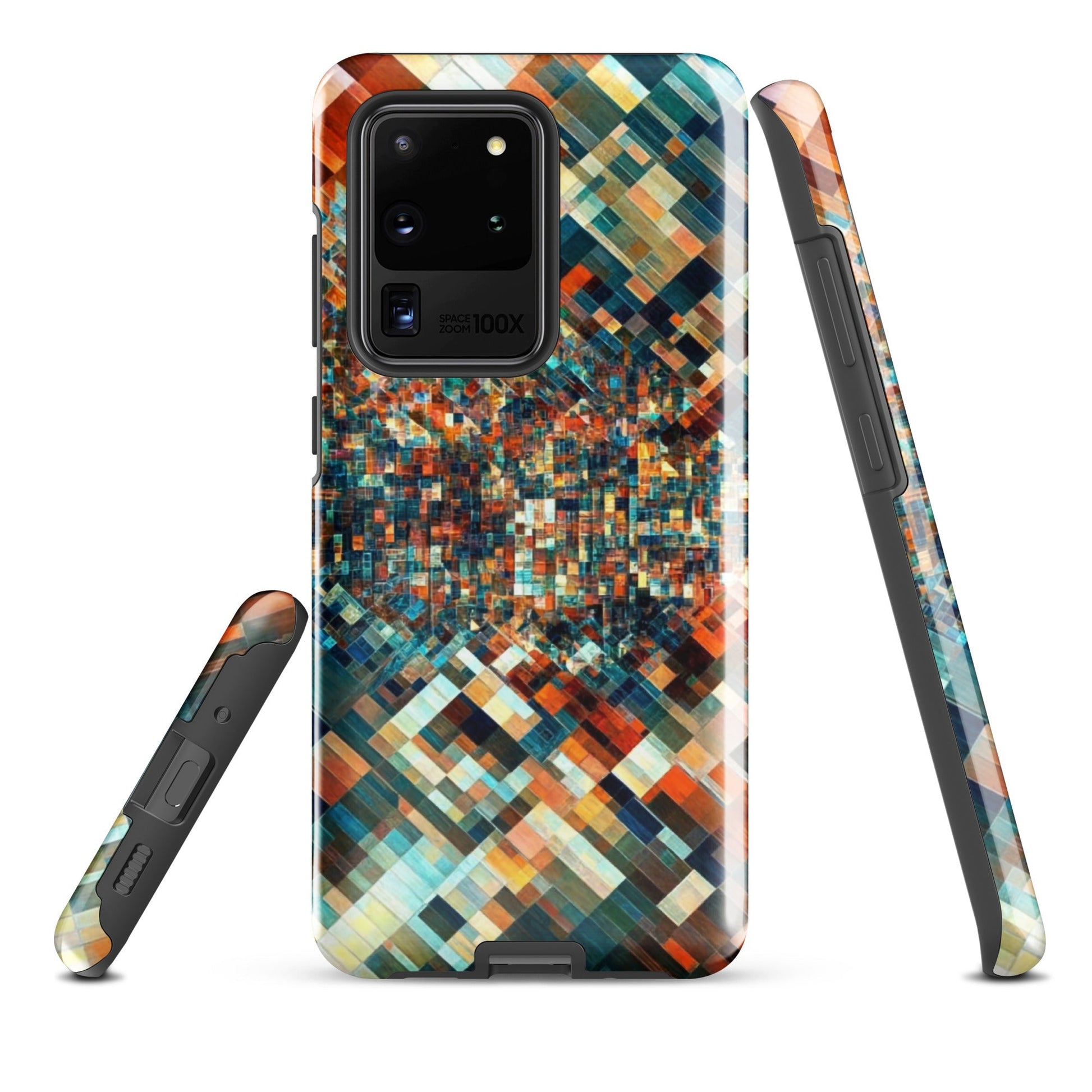 Techno Mosaic - Tough Phone Case for Samsung - Pixel Gallery