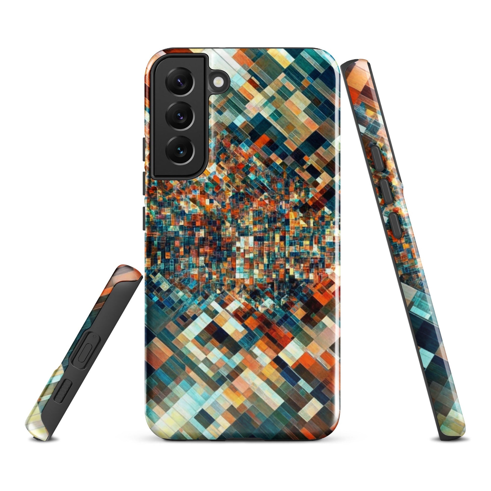 Techno Mosaic - Tough Phone Case for Samsung - Pixel Gallery