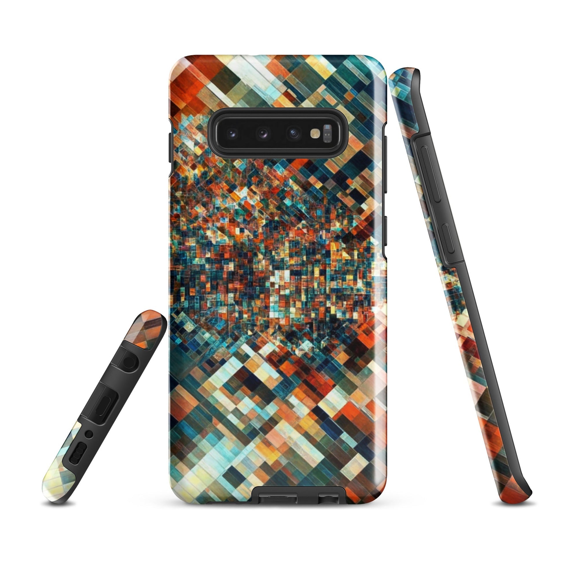 Techno Mosaic - Tough Phone Case for Samsung - Pixel Gallery