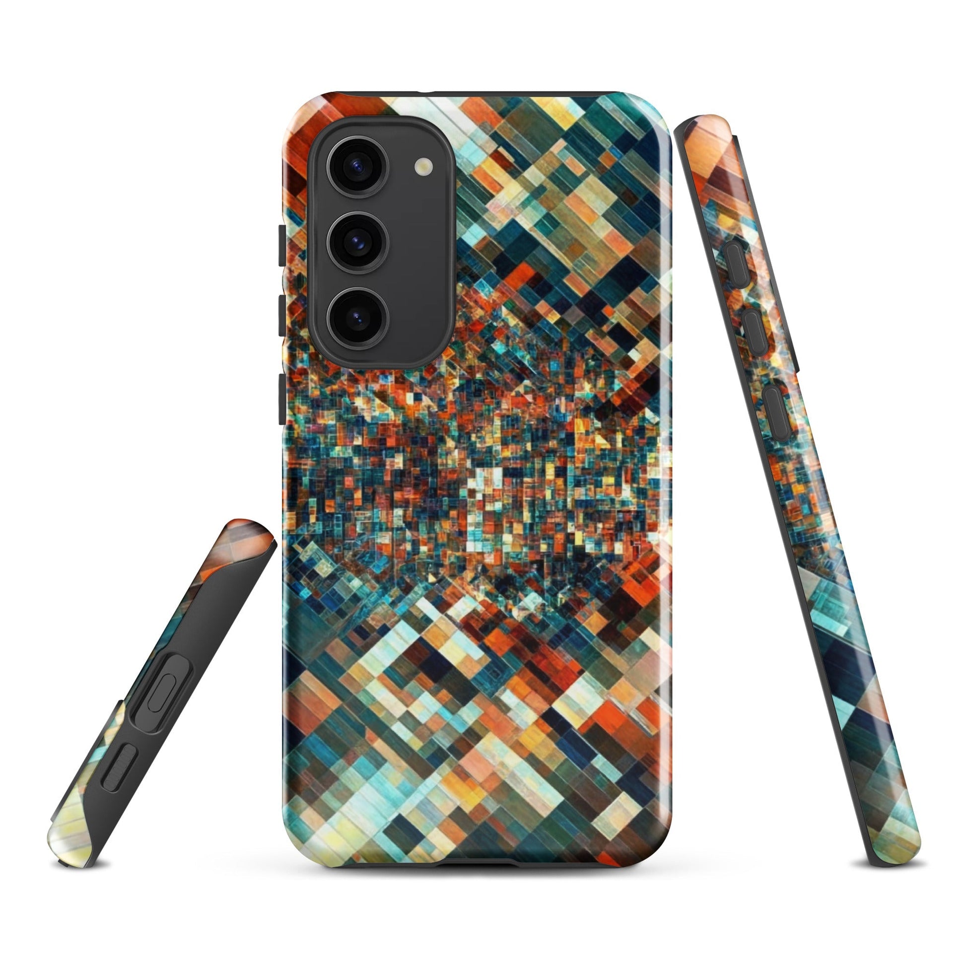 Techno Mosaic - Tough Phone Case for Samsung - Pixel Gallery