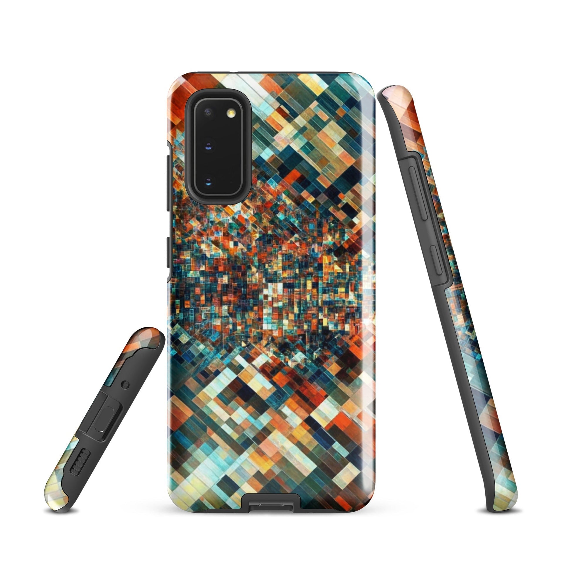 Techno Mosaic - Tough Phone Case for Samsung - Pixel Gallery