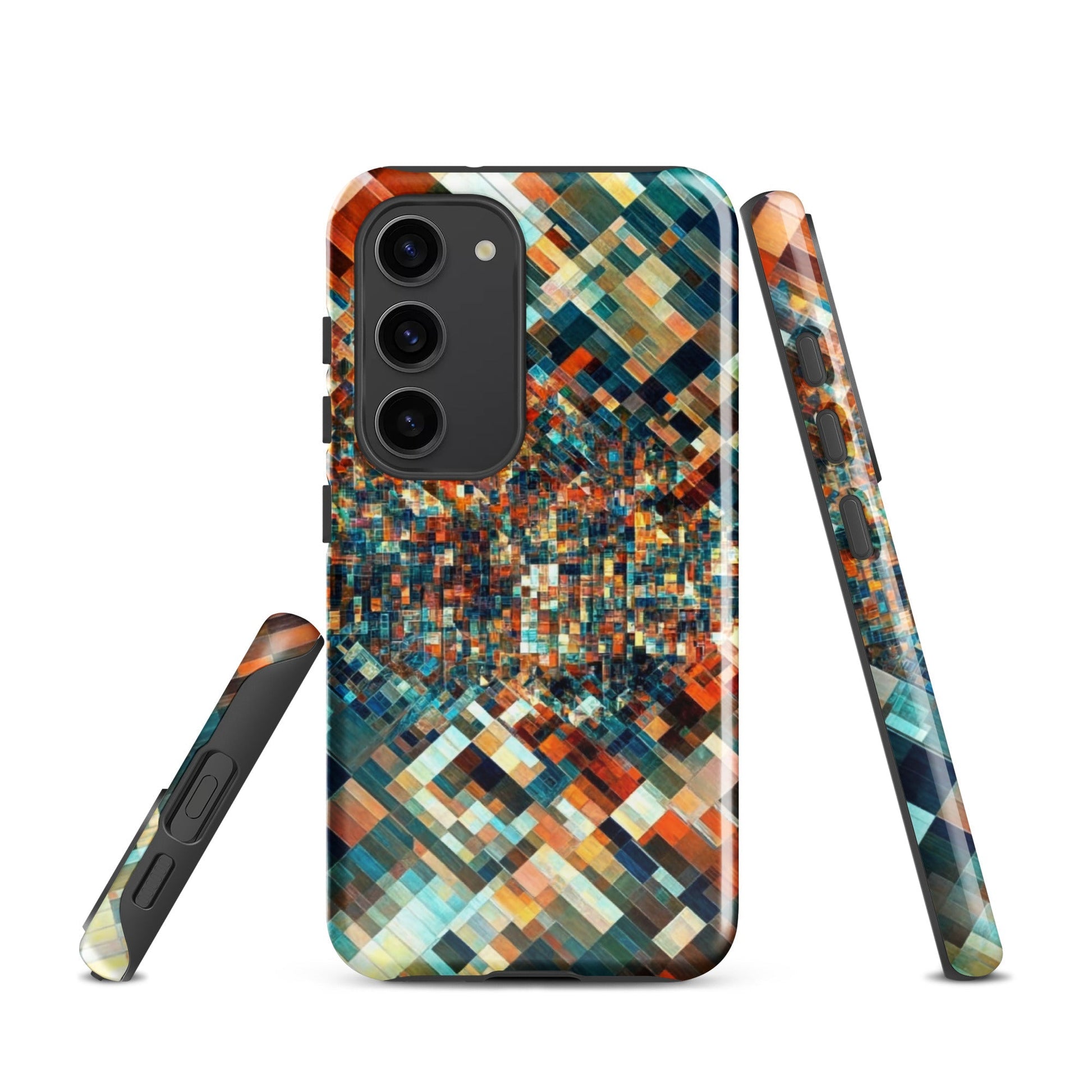 Techno Mosaic - Tough Phone Case for Samsung - Pixel Gallery