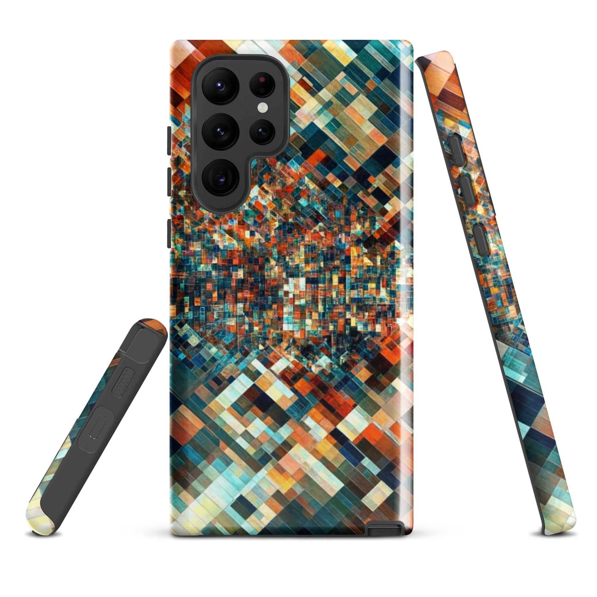 Techno Mosaic - Tough Phone Case for Samsung - Pixel Gallery