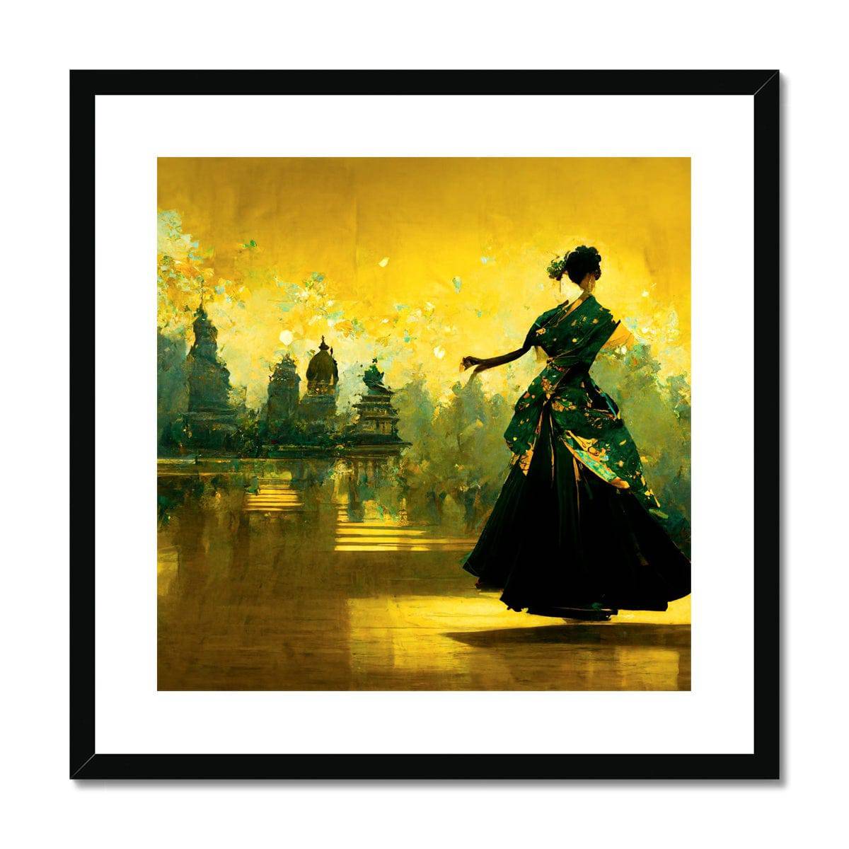 The Geisha's Last Dance Framed & Mounted Print - Pixel Gallery