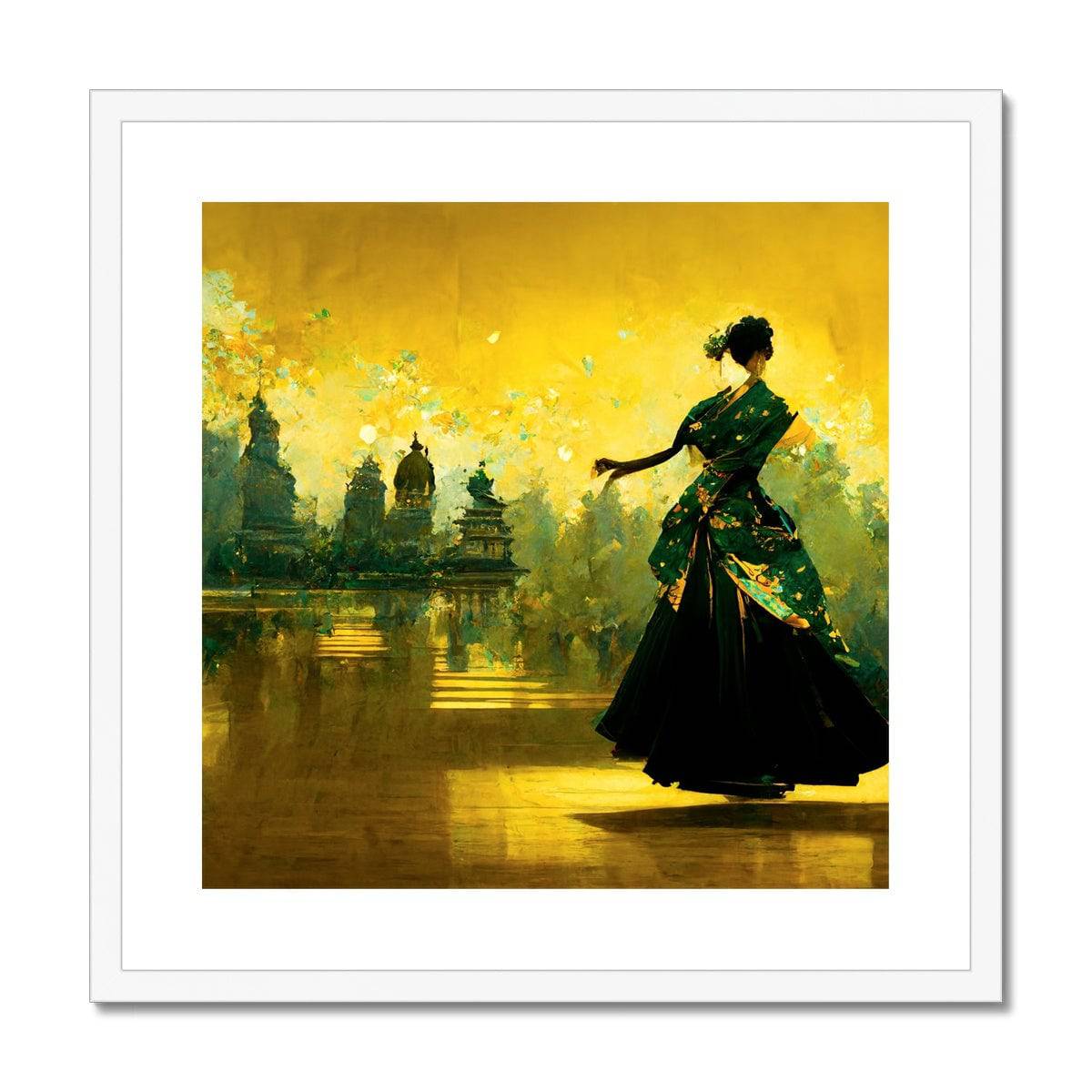 The Geisha's Last Dance Framed & Mounted Print - Pixel Gallery