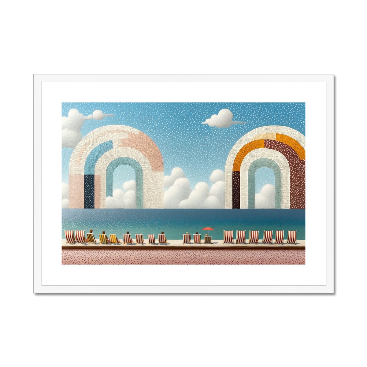 The Pier's Whisper Framed & Mounted Print - Pixel Gallery