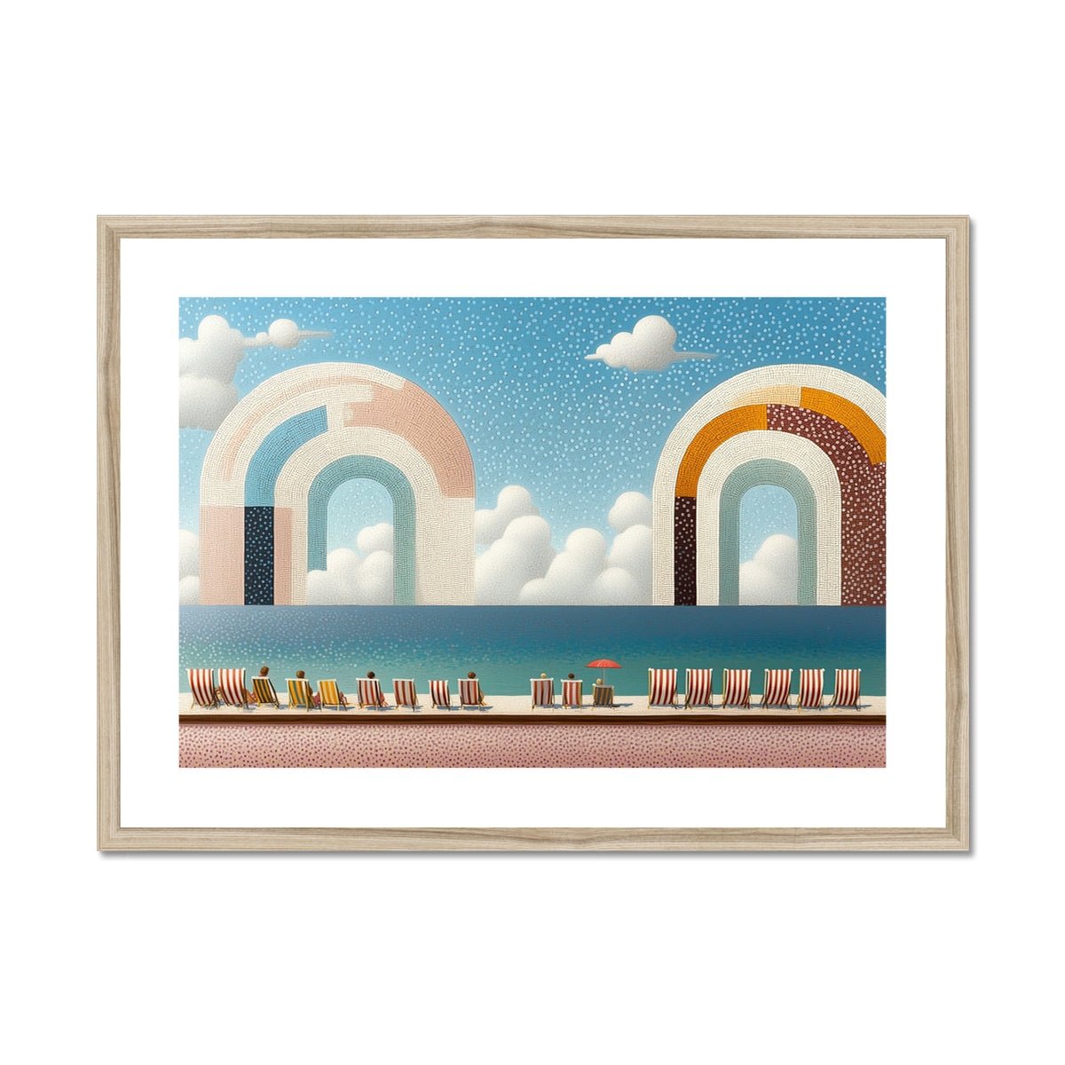 The Pier's Whisper Framed & Mounted Print - Pixel Gallery