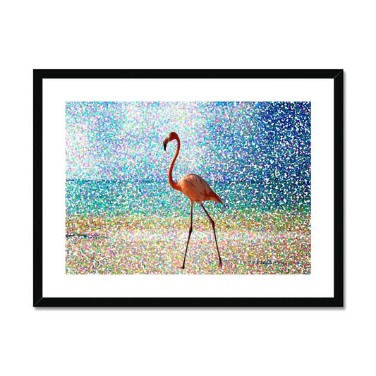 A Flamingo of an Impression Framed & Mounted Print - Pixel Gallery