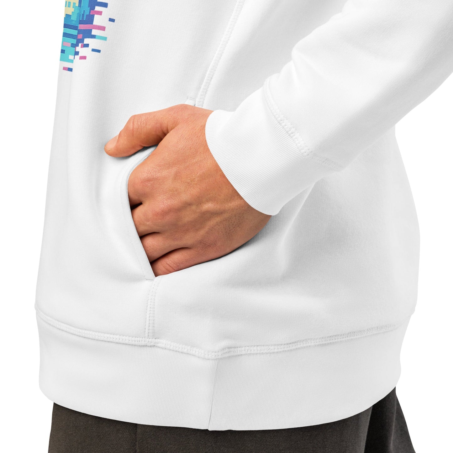Unisex organic side pocket hoodie - Pixel Gallery