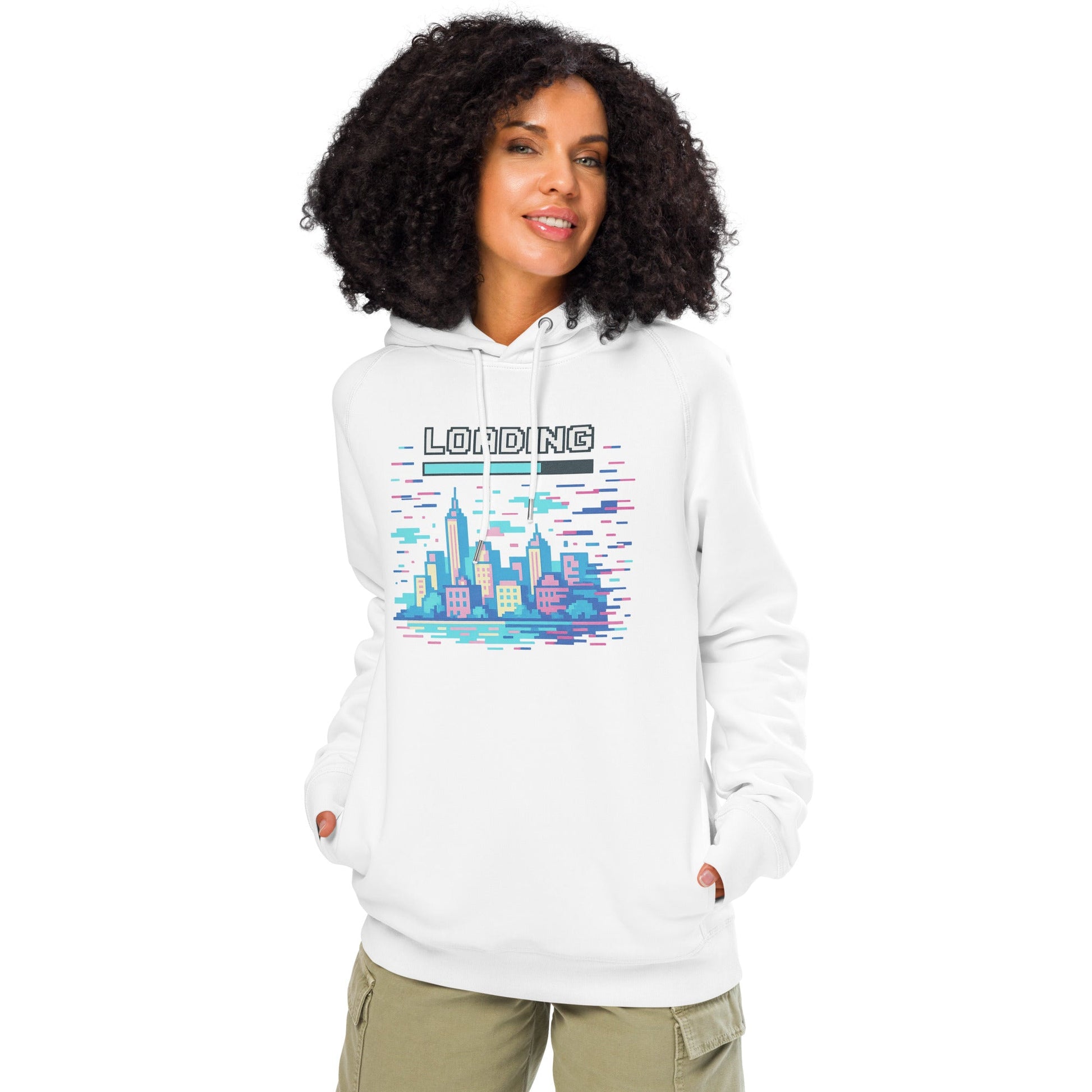 Unisex organic side pocket hoodie - Pixel Gallery