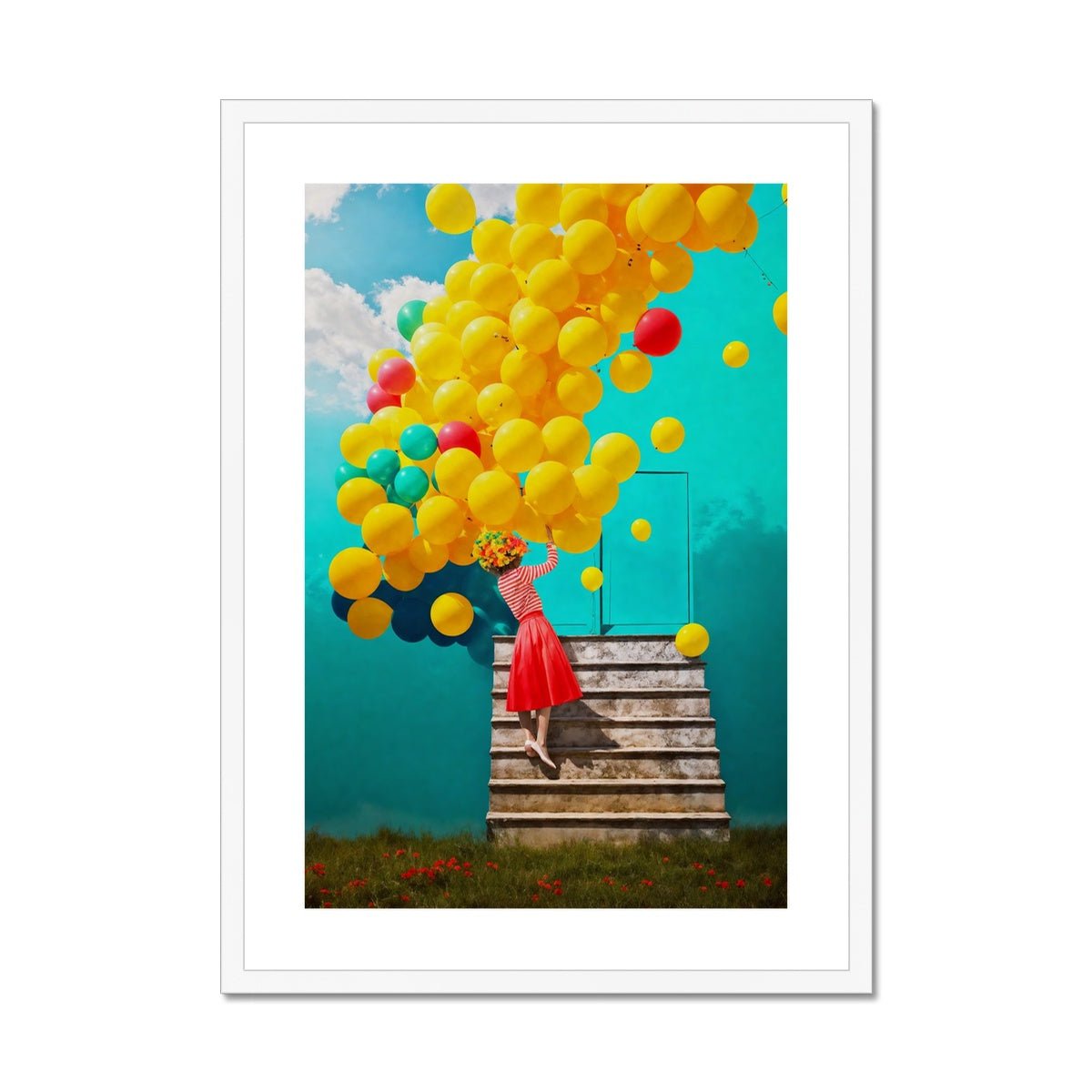 Up Framed & Mounted Print - Pixel Gallery