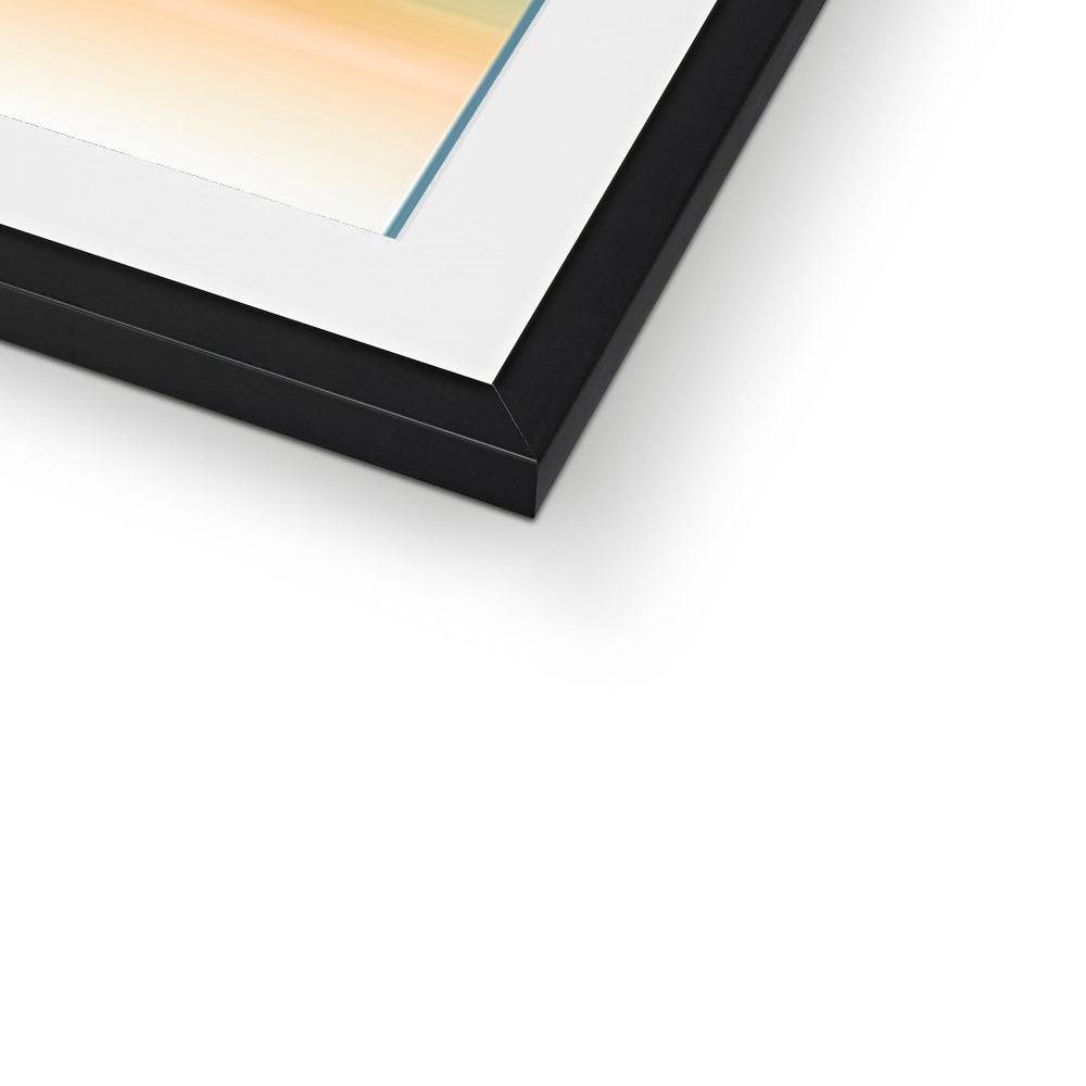 Wave Lines Framed & Mounted Print - Pixel Gallery