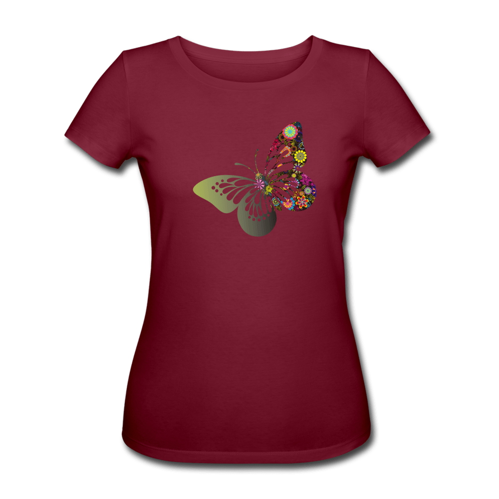 WOMEN'S BUTTERFLY ORGANIC COTTON T - SHIRT - Pixel Gallery