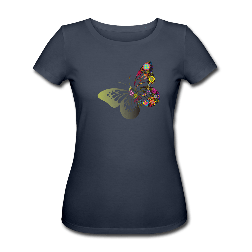 WOMEN'S BUTTERFLY ORGANIC COTTON T - SHIRT - Pixel Gallery