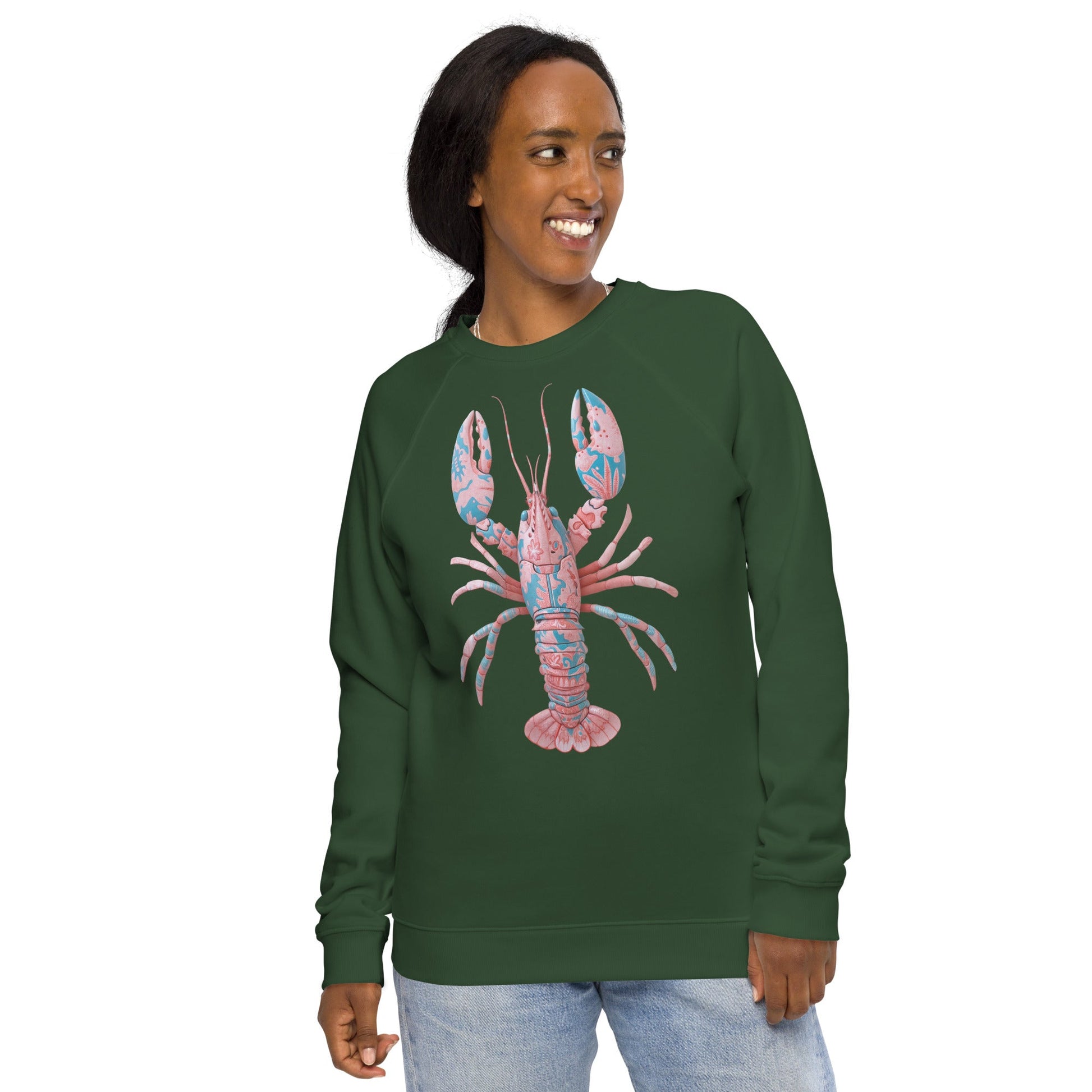 Women's EcoLuxe Organic Raglan Sweatshirt - Pixel Gallery