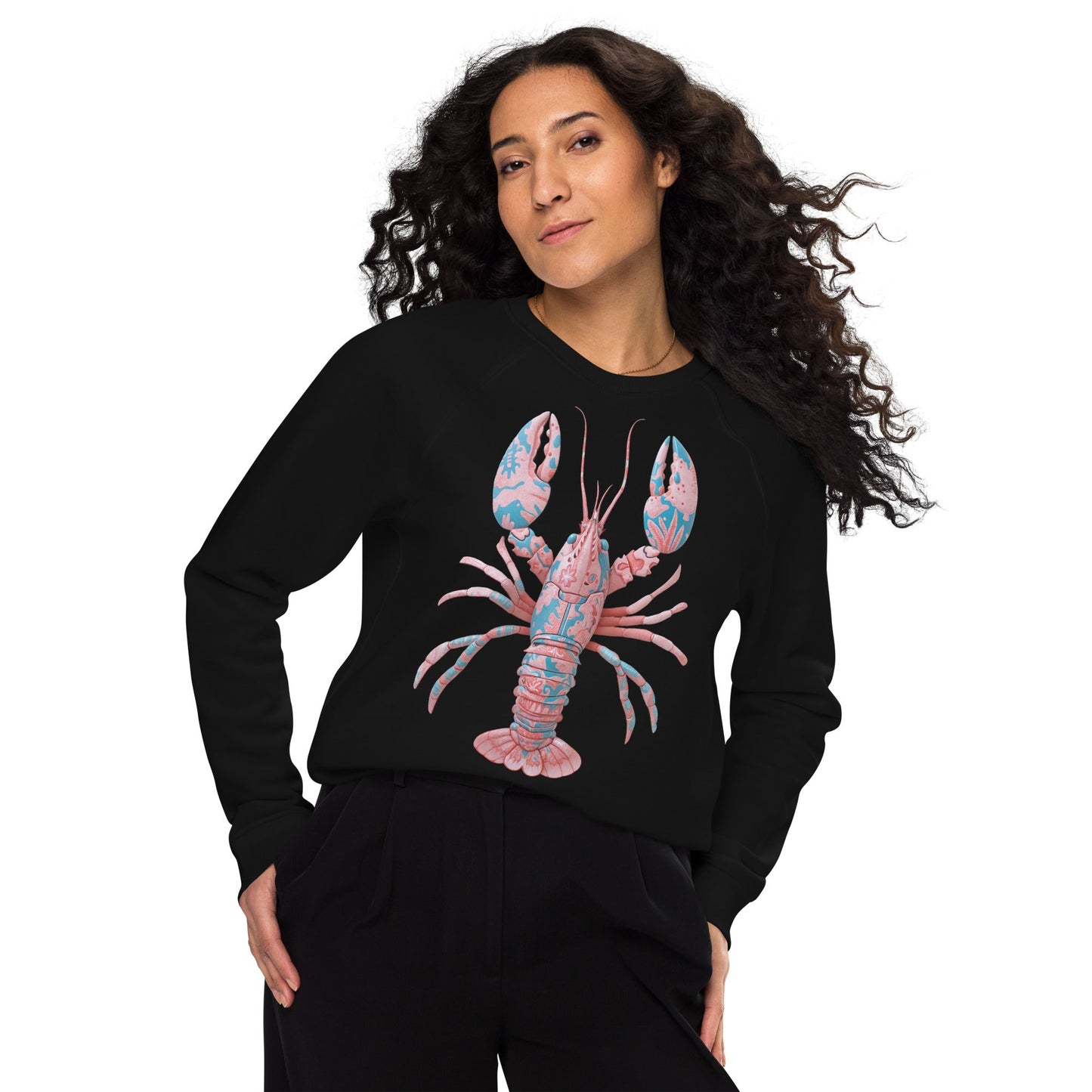 Women's EcoLuxe Organic Raglan Sweatshirt - Pixel Gallery