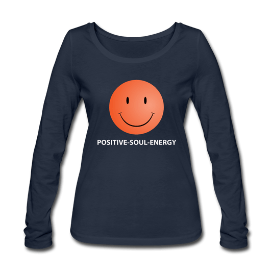 WOMEN’S POSITIVE ENERGY ORGANIC COTTON LONGSLEEVE TEE - Pixel Gallery