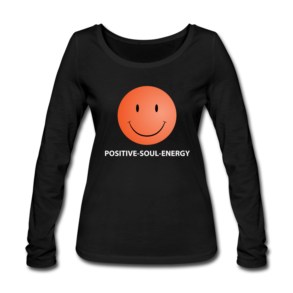 WOMEN’S POSITIVE ENERGY ORGANIC COTTON LONGSLEEVE TEE - Pixel Gallery