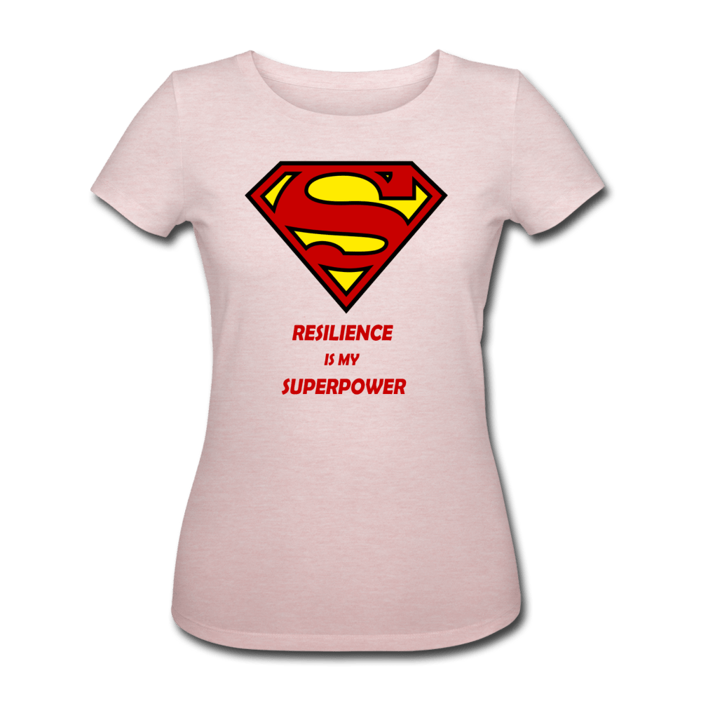 WOMEN'S RESILIENCE IS MY SUPERPOWER ORGANIC COTTON T-SHIRT - Pixel Gallery