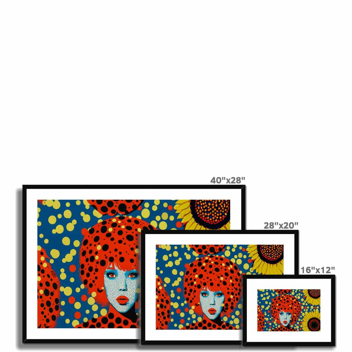 Yayoi Framed & Mounted Print - Pixel Gallery