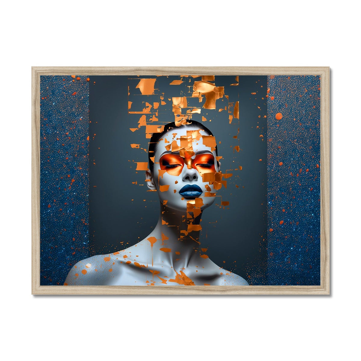 Kintsugi Rain Framed Print - Pixel Gallery