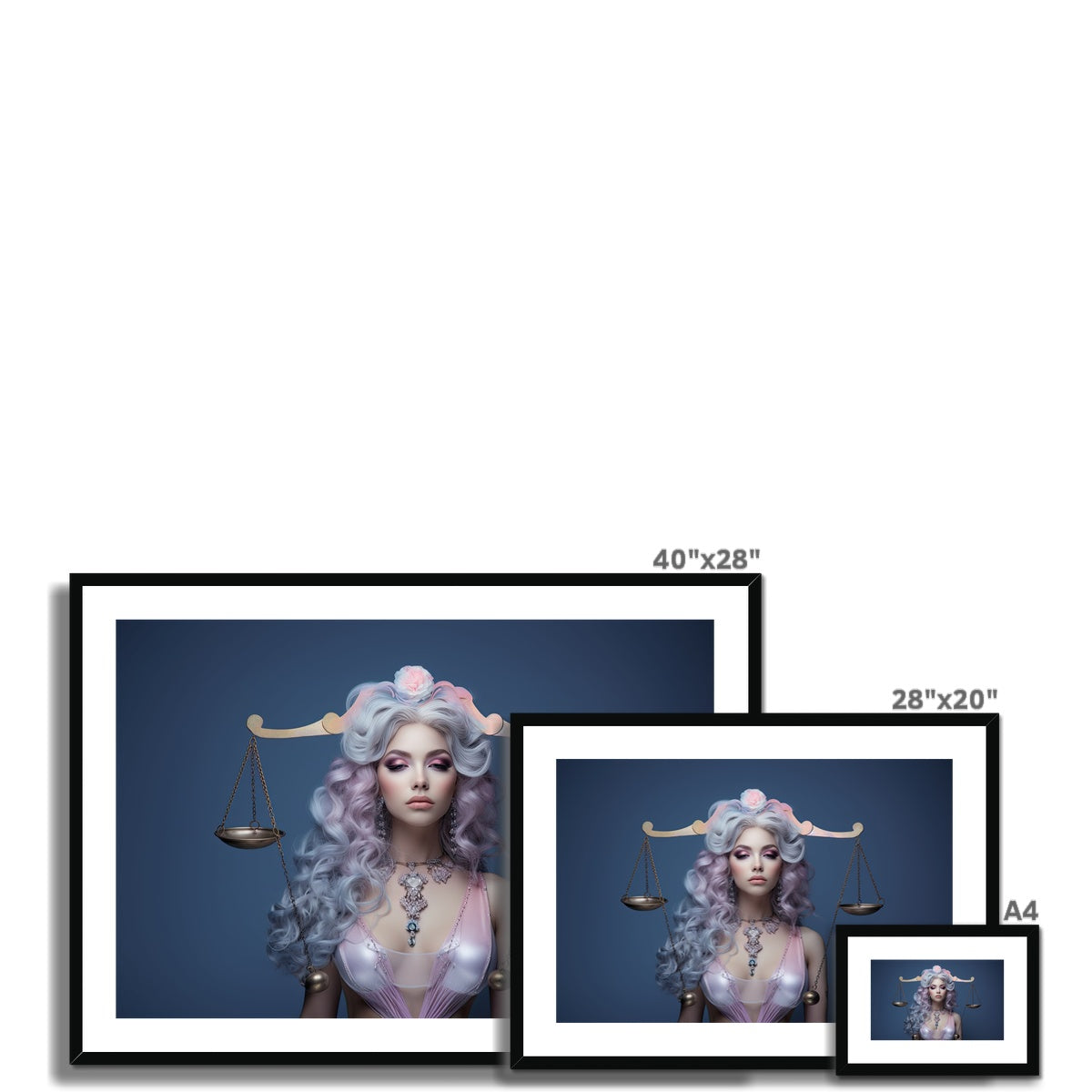 Libra Framed & Mounted Print - Pixel Gallery