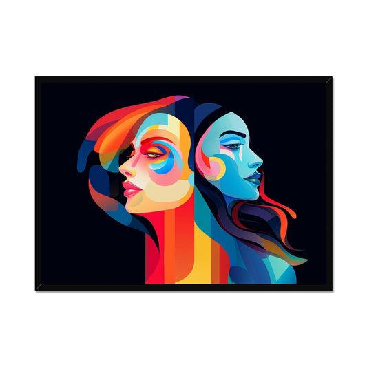 Gemini Abstract Framed Print - Pixel Gallery