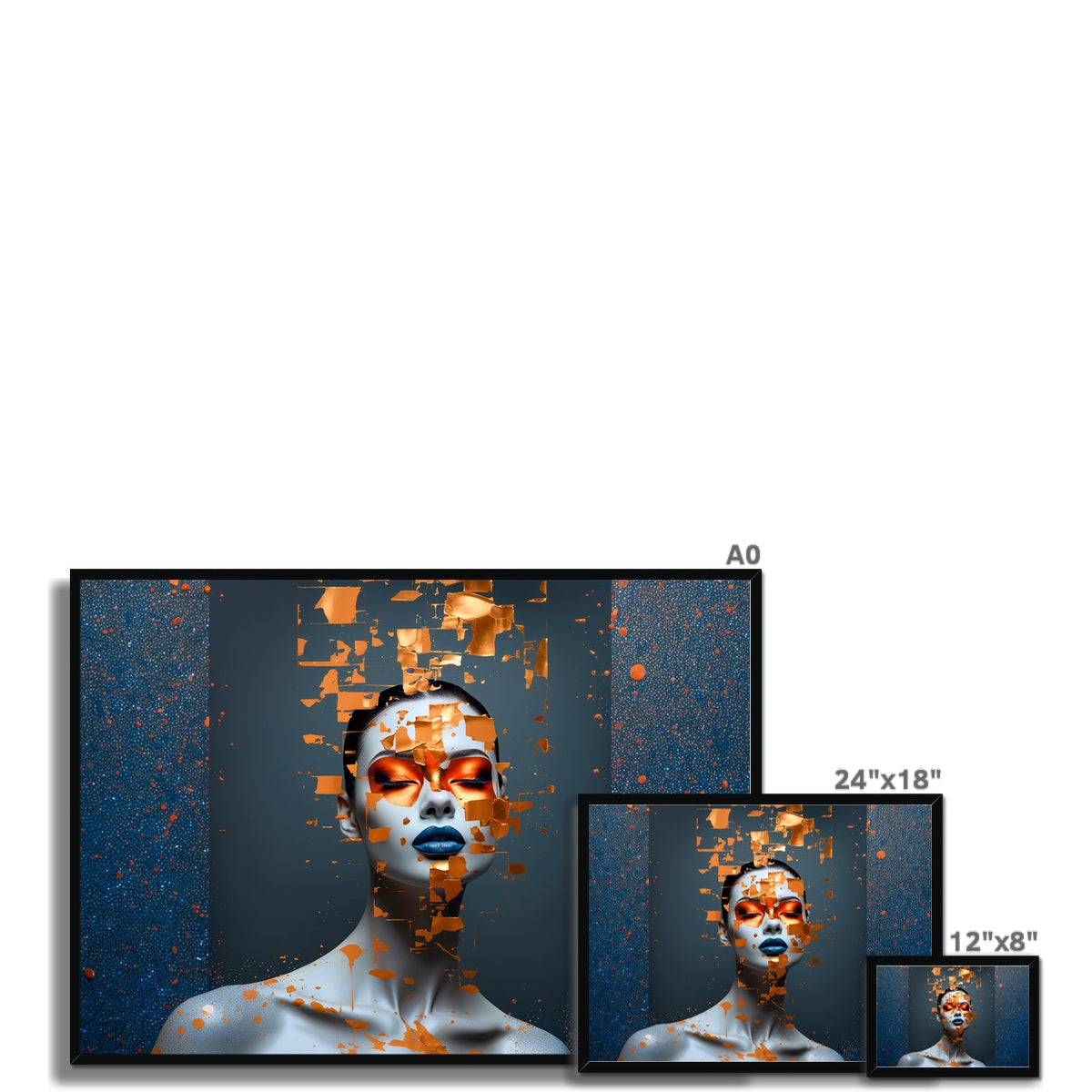 Kintsugi Rain Framed Print - Pixel Gallery