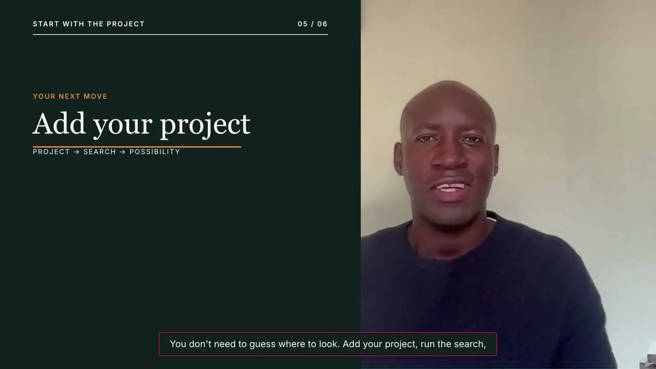 FundMyArt digital clone presenter delivering the add your project call to action